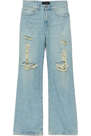 Purple Brand Jeans anchos con detalles rasgados