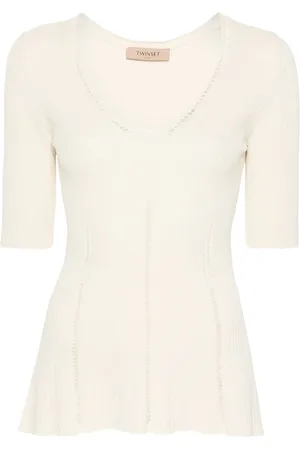 Twin-Set Top tejido con detalle calado