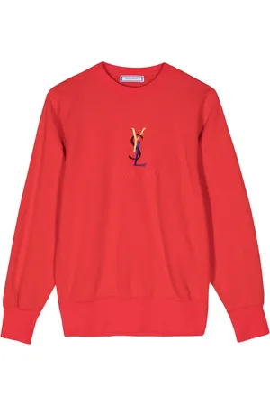 Saint Laurent Sudadera con logo bordado 1990-2000