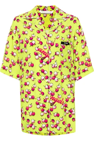 Palm Angels Camisa con cerezas estampadas