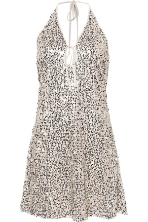 ROTATE Vestido corto bordado con lentejuelas