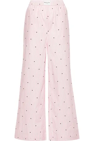 ROTATE Pantalones rectos con motivo de rayas
