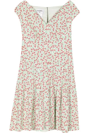 CHANEL Vestido con estampado floral 2004