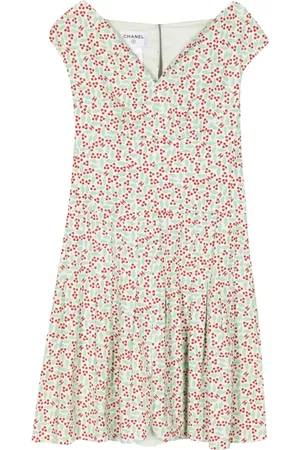 CHANEL Vestido con estampado floral 2004