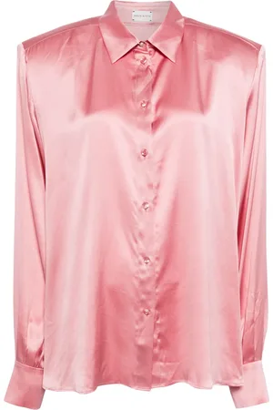 MAGDA BUTRYM Camisa de seda satinada manga larga