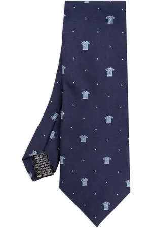 Paul Smith Corbata de seda con motivo en jacquard