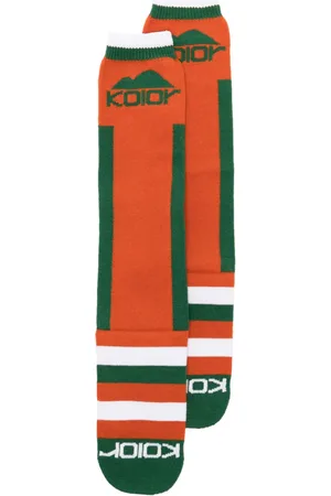 Kolor Calcetines tejidos en intarsia a rayas