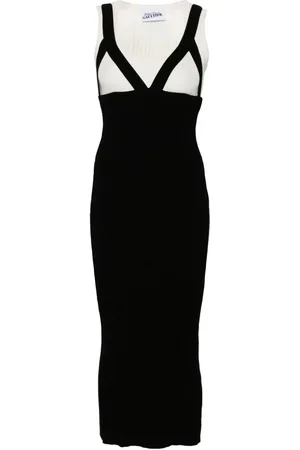 Jean Paul Gaultier Vestido tejido de canalé Madone