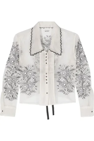 BODE Blusa con bordado floral