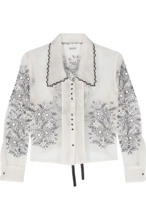 BODE Blusa con bordado floral