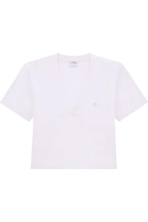 Courrèges Playera corta con aplique del logo