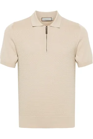 CANALI Playera tipo polo con cierre