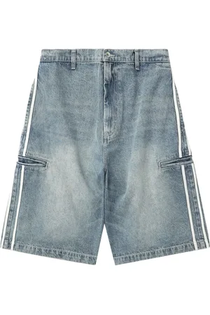 FIVE CM Shorts de mezclilla con detalle de rayas