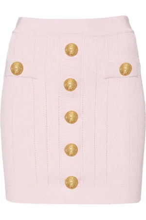Balmain Falda corta con cintura alta