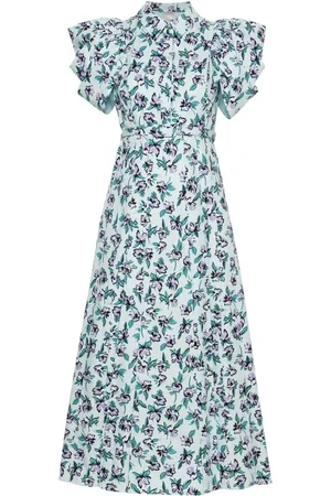 HUISHAN ZHANG Vestido midi con estampado floral