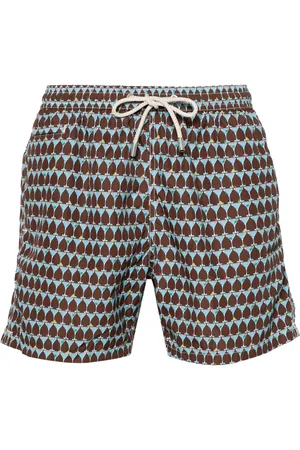 MC2 SAINT BARTH Shorts de playa con estampado gráfico