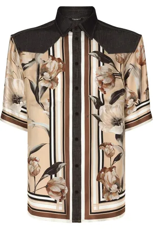 Dolce & Gabbana Camisa de mezclilla con estampado floral