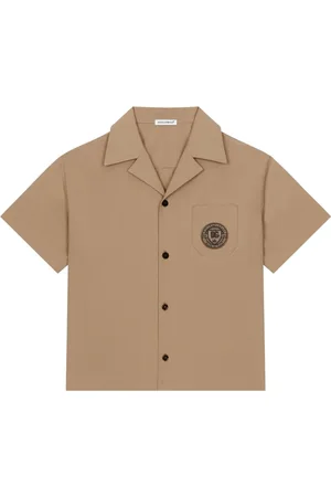 Dolce & Gabbana Camisa con logo bordado DG