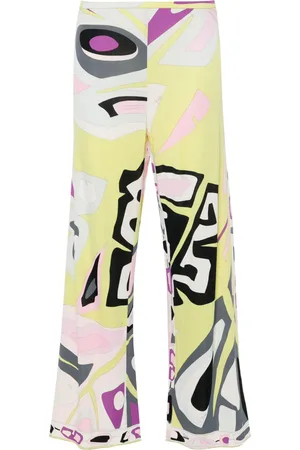 PUCCI Pre-Owned Pantalones anchos con estampado gráfico