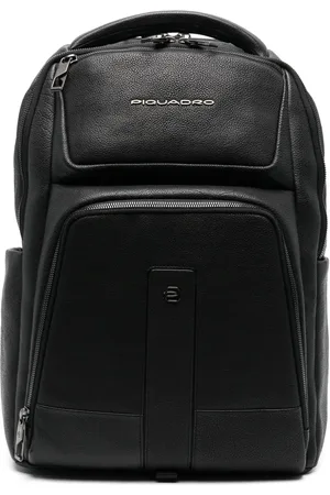 Piquadro Mochila con placa del logo