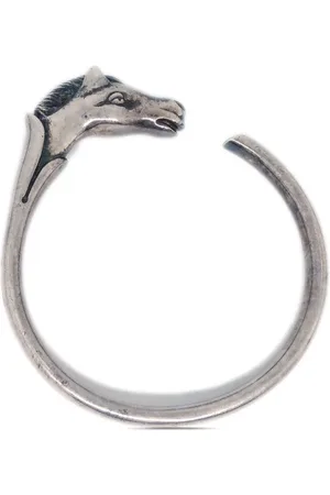 Hermès Pulsera Horse en plata de ley 1990-2000