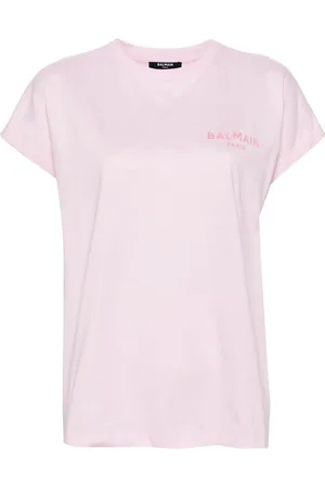 Balmain Playera con logo afelpado