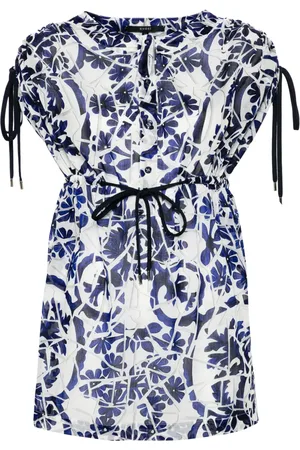 Gucci Vestido corto acampanado con estampado floral