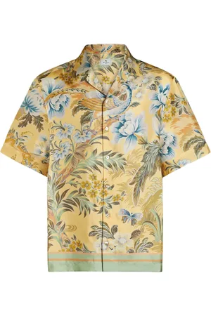 Etro Camisa de seda con estampado floral