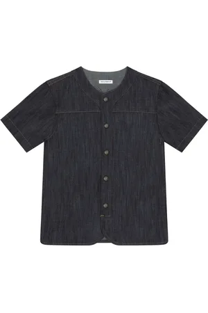 Dolce & Gabbana Camisa de mezclilla con logo bordado