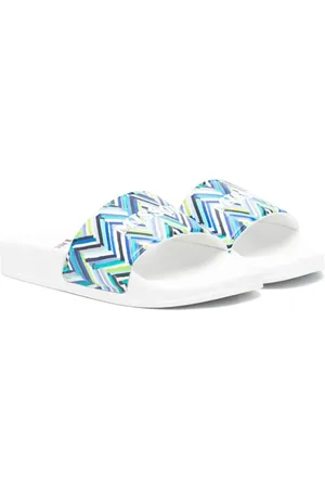 Missoni Flip flops con estampado chevron