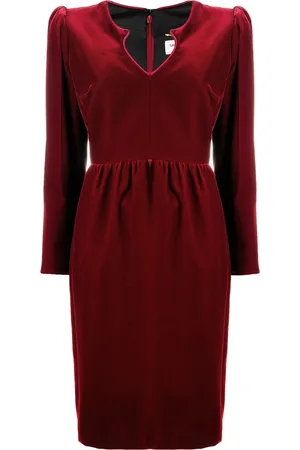 Saint Laurent Vestido manga larga