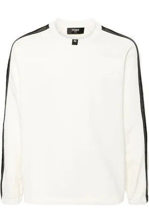 Fendi Sudadera con ribete del logo