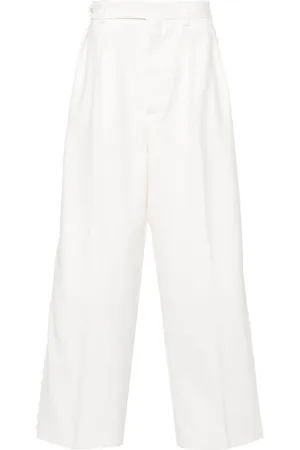 BODE Pantalones tapered con ribete de encaje