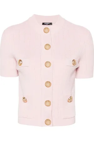 Balmain Cárdigan corto con cuatro bolsillos