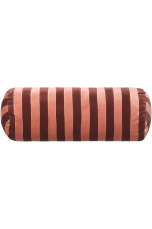 CHRISTINA LUNDSTEEN Cojín de terciopelo Bolster Stripe de 20cm x 60cm