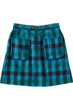 Familiar Falda con cuadros estampados
