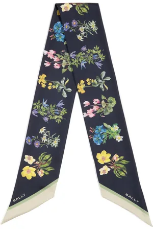 Bally Corbata de moño de seda con motivo floral