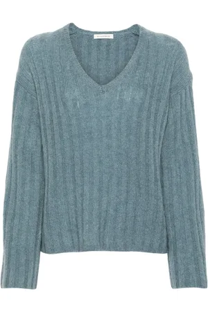 By Malene Birger Suéter de canalé grueso con cuello en V