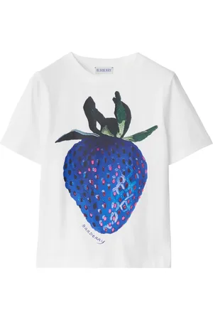 Burberry Playera con fresas estampadas