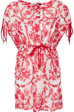 Gucci Vestido corto acampanado con estampado floral
