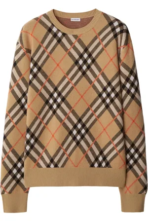 Burberry Suéter tejido con motivo Vintage Check