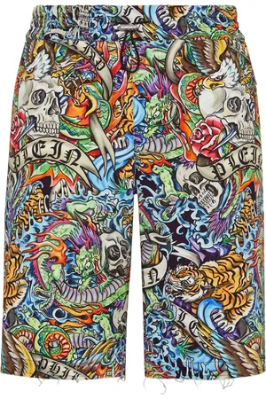Philipp Plein Bermudas con estampado gráfico