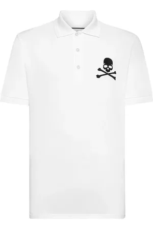 Philipp Plein Playera tipo polo con estampado Skull & Bones