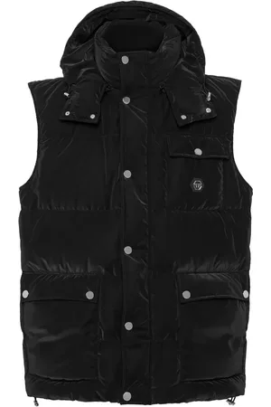 Philipp Plein Chaleco capitonado con capucha