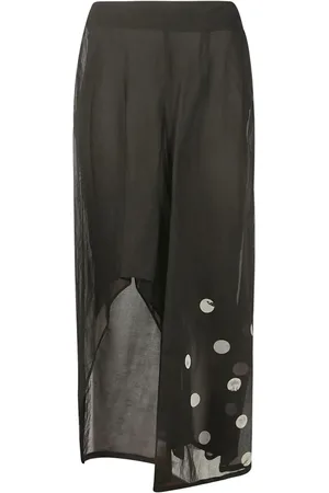 YOHJI YAMAMOTO Falda midi con diseño asimétrico