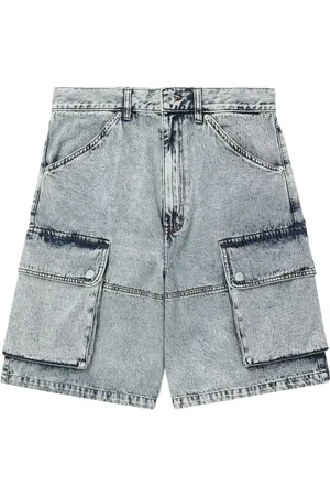 FIVE CM Shorts cargo de mezclilla anchos
