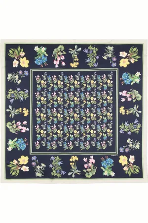 Bally Mascada de seda con estampado floral