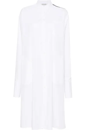 Peter Do Vestido camisero midi con cuello mao