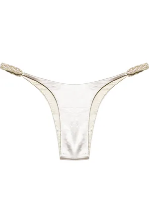 Isa Boulder Bikini bottom reversible con tiras trenzadas