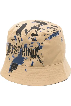 Moschino Gorro de pescador con estampado de salpicaduras de pintura